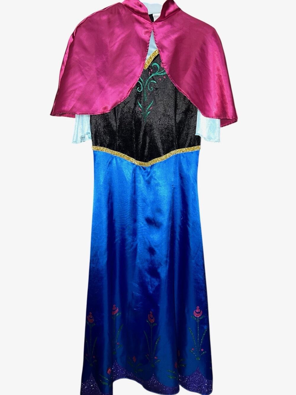 Disguise Disney Frozen Anna Traveling Costume Adult XL 18-20 Dress & Cape 83151F